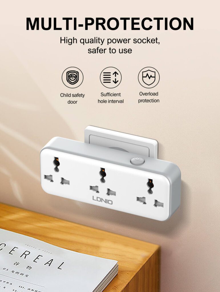 LDNIO SC3317 3AC Outlets Portable Power Socket. LDNIO SC3317 3AC Outlets Portable Power Socket.
