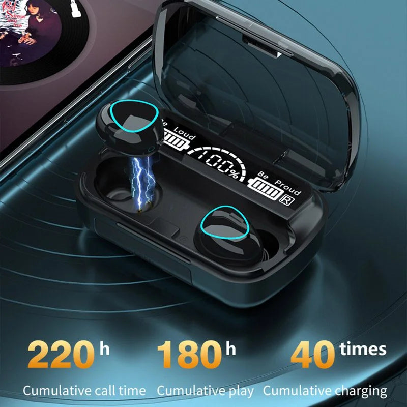 M10 Wireless Earbuds Bluetooth Earphones Noise Cancellation