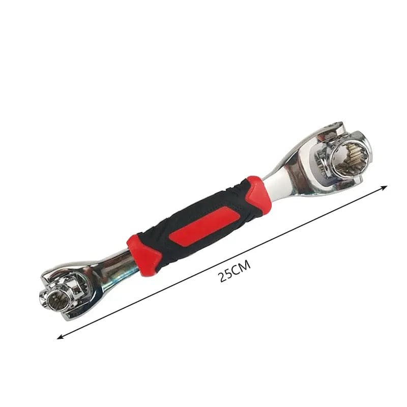 Double Head Torque Socket Wrench , 8 In 1 Socket Wrench, Multifunctional Spanner With 360 Degree Rotating Head, Multi Spanner Tool, Furniture Car Repair Spline Bolts Wrench, Multipurpose Tiger Socket Wrench, Universal Hand Tool Wrench.