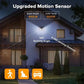 100 LED Solar Light, Motion Sensor Outdoor Solar Lamp, Courtyard Waterproof Stairs Outdoor Wall Light, Multifunctional Solar Lamp, Outdoor Garden Decoration Solar Led Light, Sunlight Powered Spotlight with Motion Sensor