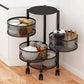 Premium Round Metal Trolley By GHARBAAR