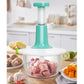 Heavy Duty Vegetable & Fruit Cutter | Multi Blade Food Processor (2L Large Manual Push Chopper)