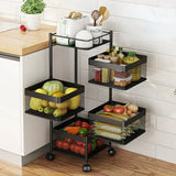 Premium Square Metal Trolley By GHARBAAR
