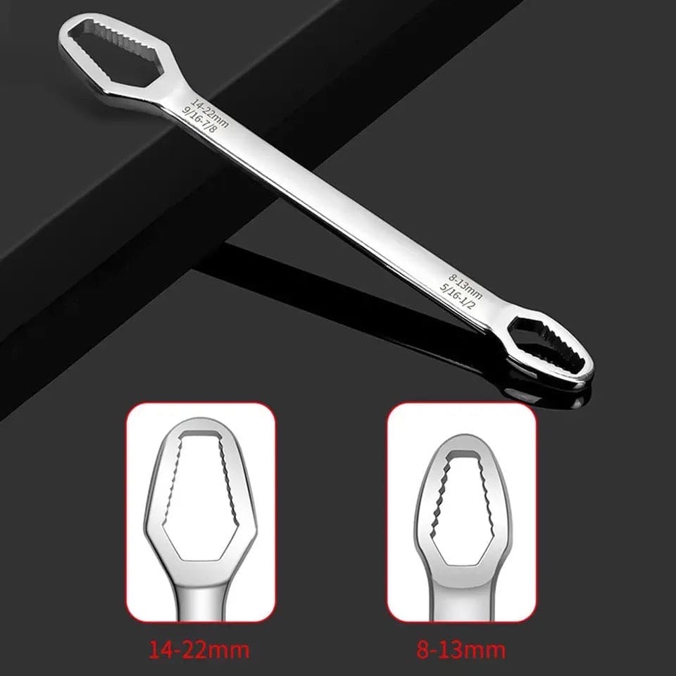 Universal Torx Wrench, Motorcycle Car Maintenance Dismantle Tools, Double Head Wrench, Reversible Ratchet Combination Spanner Set, 15 In 1 Multifunctional Torx Wrench, Self Tightening Adjustable Wrench