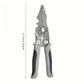 Multifunctional Wire Stripper Pliers - Stainless Steel Ergonomic Grip, No Assembly Required, Portable Cable Stripper & Crimper Tool for Electricians