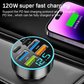 FlashVolt 2C Car Charger PD Fast Charging With Digital Display