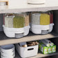 6-grid rotating grain container