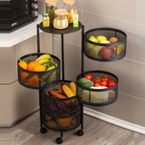 Premium Round Metal Trolley By GHARBAAR