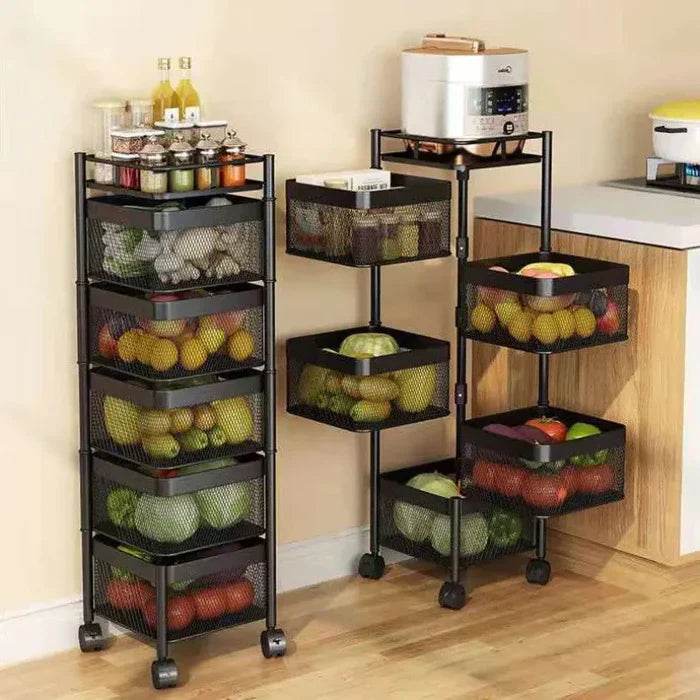 Premium Square Metal Trolley By GHARBAAR