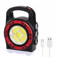 Portable Solar Lantern COB LED Light, USB Rechargeable Work Light Power Bank, Handheld Flashlight Outdoor Tent Camping Lamp