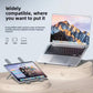 Portable Aluminium Alloy Notebook Stand, Laptop Stand With Computer Cooling Fan, Foldable Dual Fan Desktop Computer Cooling Bracket