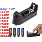 Lithium Battery Charger, Multifunctional Single Slot Cell Charger, Universal Portable Charger