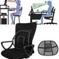 Universal Chair Lumbar, Back Support Spine Posture Correction Back Pillow, Car Seat Office Chair Massage Back Lumbar, Ventilate Mesh Car Seat Chair Back Cushion,