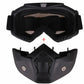 Motorcycle Helmet Mask, Windproof Motorcycle Riding Goggles, UV Protection Bike Mask