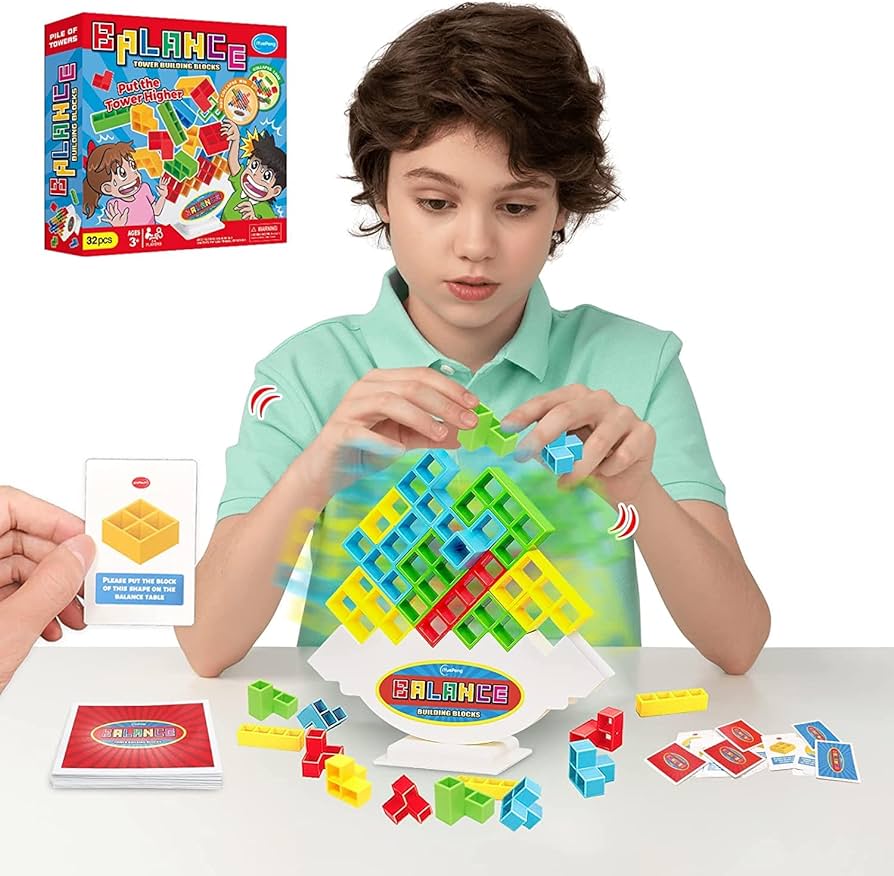 Trendmart Tetra Tower Balance Build Game – Trendmart