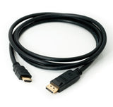 1.5 Meter DisplayPort to HDMI Cable |4K Quality with our 1.5m DP to HDMI Cable| DP Cable for HD Video & Audio