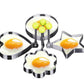 Stainless Steel Fried Egg Molds - Set of 4