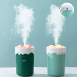 Snow Mountain Air Humidifier, USB Mini Portable Car Air Purifier, Aroma Essential Oil Diffuser, USB Mist Maker, Mini Portable Ultrasonic Air Humidifer