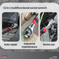 Double Head Torque Socket Wrench , 8 In 1 Socket Wrench, Multifunctional Spanner With 360 Degree Rotating Head, Multi Spanner Tool, Furniture Car Repair Spline Bolts Wrench, Multipurpose Tiger Socket Wrench, Universal Hand Tool Wrench.