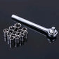 40 Pcs Socket Wrench, Automobile Maintenance & Repair Tools, Car Sleeve Tool Combination Set, Aiwa Combination Tool Set, Socket Organizer Kit With Combination Torque and Insulated Handles, Metric Socket Set