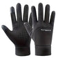 Winter for men all two finger outdoor warm plush windproof waterproof and anti slip touch screen cycling gloves
