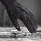 Winter for men all two finger outdoor warm plush windproof waterproof and anti slip touch screen cycling gloves