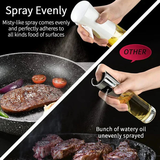 Oil Sprayer bottle for Cooking (200ml) Olive Oil Spray Bottle Continuous Spray with Portion Control, Suitable for Multiple Scenarios. Highly Trusted by Chefs