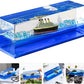 Titanic Floating Ship, 3D Ship Fluid Drift Bottle Ornament, Cruise Boat Car Decorations Model, Titanic Iceberg Fluid Liquid Toy, Wave Car Decoration Display Showpiece, Car Interior Dashboard Decoration, Never Sinking Cruise Ship Model