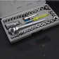 40 Pcs Socket Wrench, Automobile Maintenance & Repair Tools, Car Sleeve Tool Combination Set, Aiwa Combination Tool Set, Socket Organizer Kit With Combination Torque and Insulated Handles, Metric Socket Set